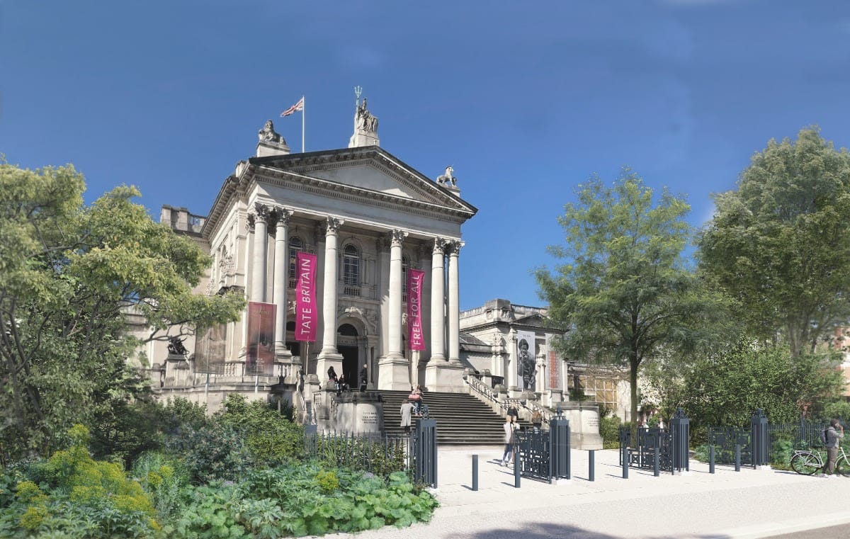 Projectos para o Jardim Clore da Tate Britain. Imagem cortesia de Tom Stuart-Smith Studio