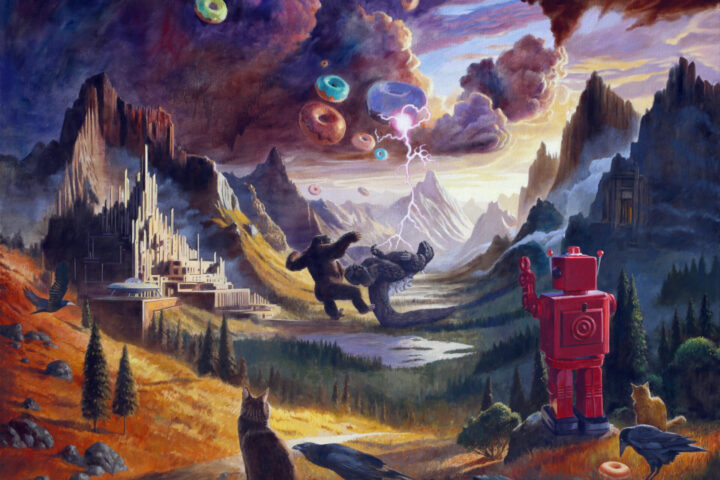 'Someday World' (oil on canvas, 65 in x 85 in)